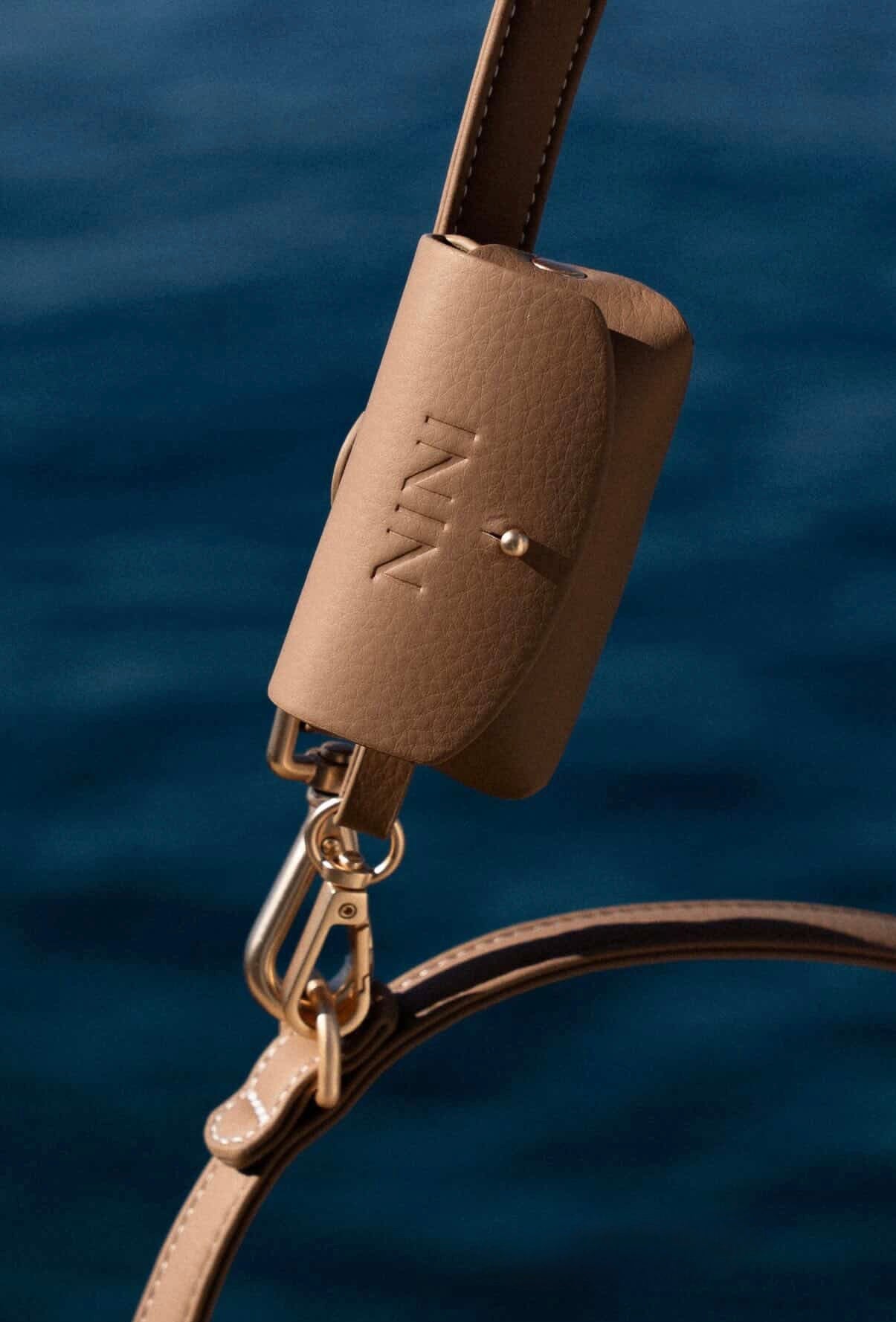 Beige Poop Bag Pouch
